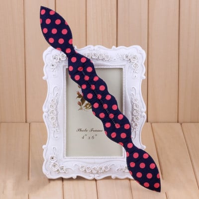 Жени Bunny Ear Sponge Hair Twist Styling Clip Stick Bun Maker Braid Magic Tools Аксесоари Женска лента за коса на точки на цветя