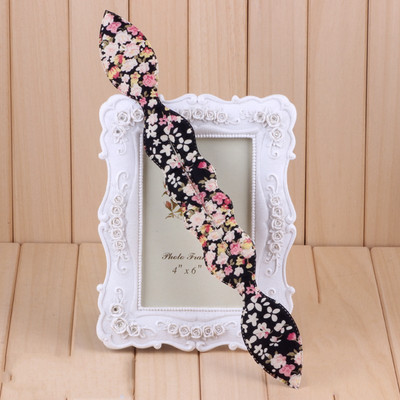 Жени Bunny Ear Sponge Hair Twist Styling Clip Stick Bun Maker Braid Magic Tools Аксесоари Женска лента за коса на точки на цветя