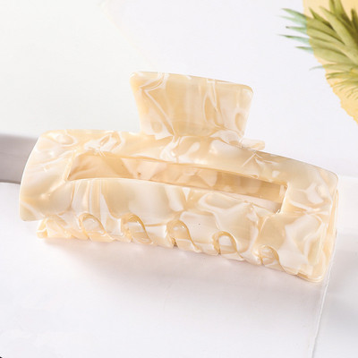 Bilandi 2021, nova kopča za kosu, veliki geometrijski šuplji kvadrat, leopard acetatna kopča za kosu za žene, dodaci za kosu