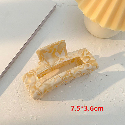 Bilandi 2021, nova kopča za kosu, veliki geometrijski šuplji kvadrat, leopard acetatna kopča za kosu za žene, dodaci za kosu