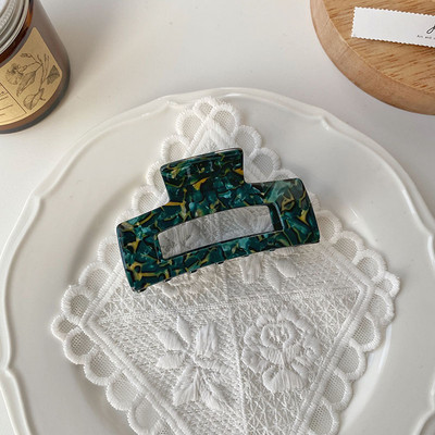 Bilandi 2021, nova kopča za kosu, veliki geometrijski šuplji kvadrat, leopard acetatna kopča za kosu za žene, dodaci za kosu