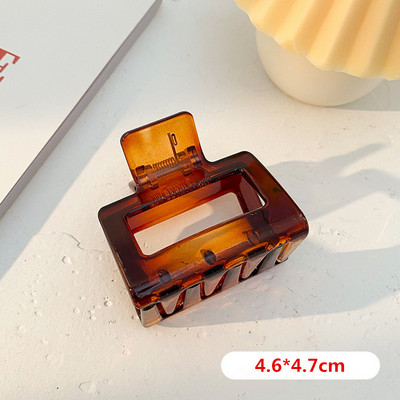 Bilandi 2021, nova kopča za kosu, veliki geometrijski šuplji kvadrat, leopard acetatna kopča za kosu za žene, dodaci za kosu