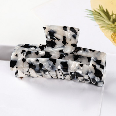 Bilandi 2021, nova kopča za kosu, veliki geometrijski šuplji kvadrat, leopard acetatna kopča za kosu za žene, dodaci za kosu