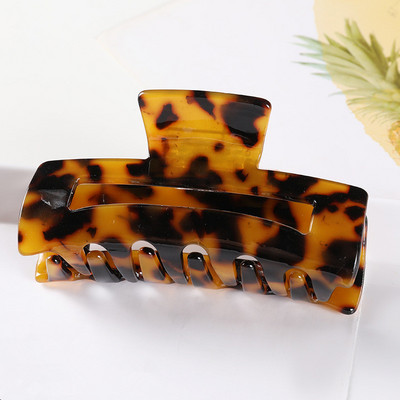 Bilandi 2021, nova kopča za kosu, veliki geometrijski šuplji kvadrat, leopard acetatna kopča za kosu za žene, dodaci za kosu