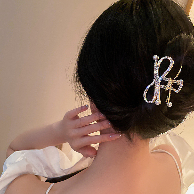 Francuski temperament, šuplji dijamantni luk, morski pas, kopča, kopča za kosu, nakit, dodaci za kosu za žene, rođendanski darovi