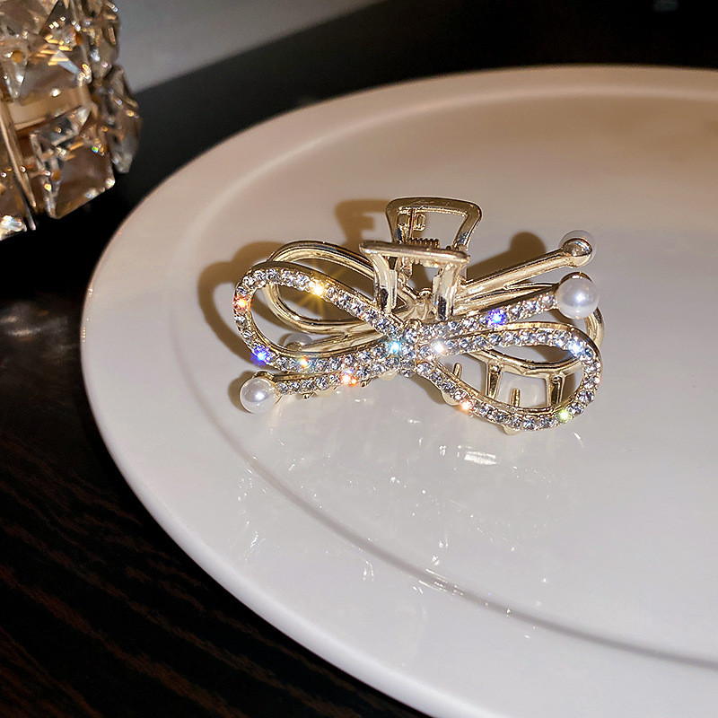 Francuski temperament, šuplji dijamantni luk, morski pas, kopča, kopča za kosu, nakit, dodaci za kosu za žene, rođendanski darovi