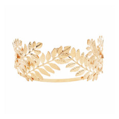 Barokna traka za glavu u zlatnoj boji Pokrivalo za glavu Kruna Tijara Pokrivalo za glavu Rimska božica Grčka glava Nakit Mladenka Vjenčani dodaci za kosu