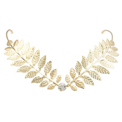 Barokna traka za glavu u zlatnoj boji Pokrivalo za glavu Kruna Tijara Pokrivalo za glavu Rimska božica Grčka glava Nakit Mladenka Vjenčani dodaci za kosu