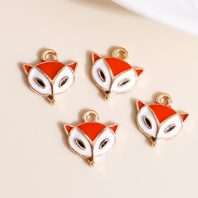 10db Aranyos Smart Star Automn Fox varázslatok barkács ékszerek készítéséhez állati fülbevalók varázslatok nyakláncok medálok készítése kiegészítők