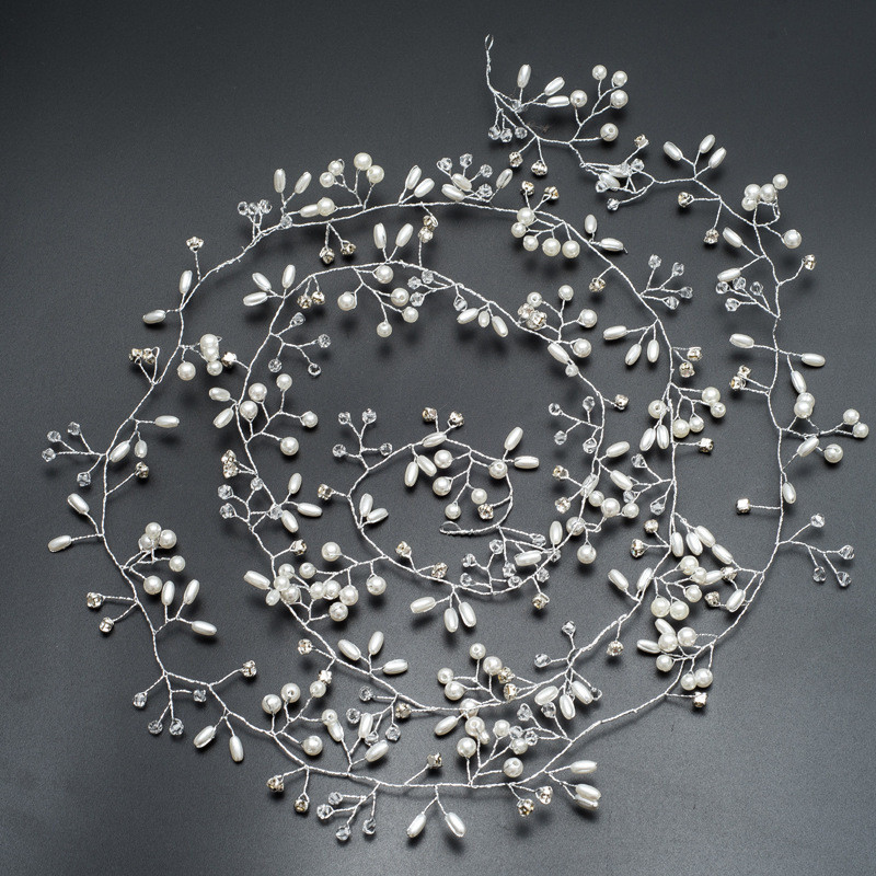 Νυφικό Γάμος Κρυστάλλινα Αξεσουάρ Μαλλιά Νύφη Πέρλα Λουλούδι Χειροποίητη Χάντρες Χειροποίητη Χτένια Μαλλιά Διακόσμηση Γυναικεία χτένα