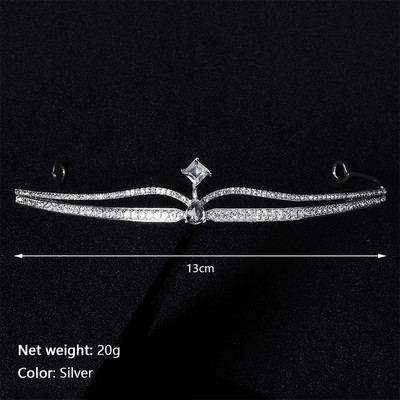 Vjenčane tijare i krune Efily Kristalni luksuzni nakit Trake za glavu s kamenčićima za žene Dodaci za mladenku Traka za kosu Poklon