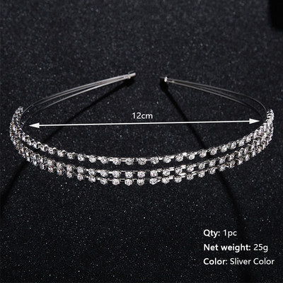 Vjenčane tijare i krune Efily Kristalni luksuzni nakit Trake za glavu s kamenčićima za žene Dodaci za mladenku Traka za kosu Poklon