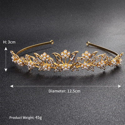 Vjenčane tijare i krune Efily Kristalni luksuzni nakit Trake za glavu s kamenčićima za žene Dodaci za mladenku Traka za kosu Poklon