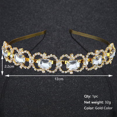 Vjenčane tijare i krune Efily Kristalni luksuzni nakit Trake za glavu s kamenčićima za žene Dodaci za mladenku Traka za kosu Poklon