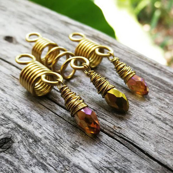 Σετ κοσμημάτων Amethyst Loc, κοσμήματα Crystal Dreadlock, Dread Sleeves Dreadlock Jewelry