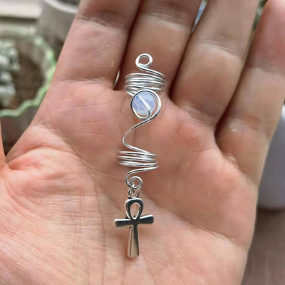 Комплект бижута Amethyst Loc, бижута Crystal Dreadlock, бижута Dread Sleeves Dreadlock