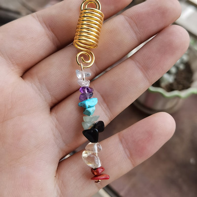 Комплект бижута Amethyst Loc, бижута Crystal Dreadlock, бижута Dread Sleeves Dreadlock