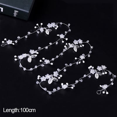 Κρυστάλλινα αξεσουάρ για τα μαλλιά γάμου Χειροποίητα φλοράλ μαργαριτάρια στολίδι για τα μαλλιά για κορίτσια νύφης