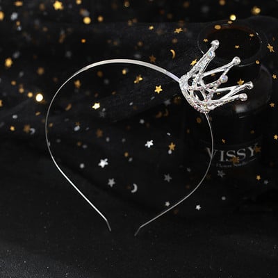 Traka za glavu s krunom od kamenčića za djevojčice, djecu, princeze, rođendanski darovi, dijadem, tijara, dodaci za kosu, dječji nakit za kosu