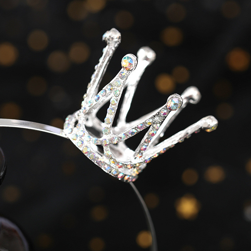 Traka za glavu s krunom od kamenčića za djevojčice, djecu, princeze, rođendanski darovi, dijadem, tijara, dodaci za kosu, dječji nakit za kosu