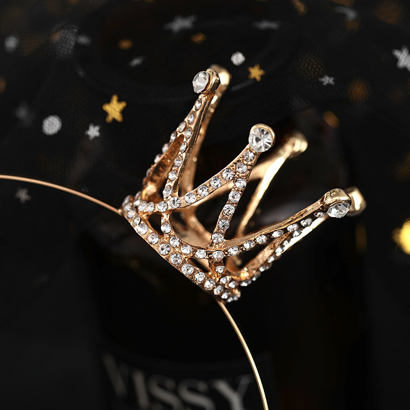 Traka za glavu s krunom od kamenčića za djevojčice, djecu, princeze, rođendanski darovi, dijadem, tijara, dodaci za kosu, dječji nakit za kosu