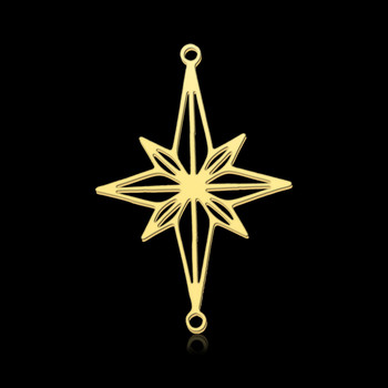5 τμχ/παρτίδα από ανοξείδωτο ατσάλι γεωμετρικό μινιμαλιστικό DIY Σκουλαρίκι Κρεμαστό Γούρια Χονδρικό Star Arrow Sun Moon Tassel Evil Eye