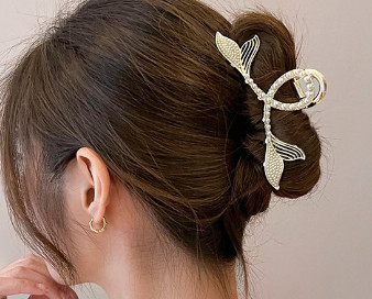 1db Szabálytalan női hajtű nagy fém hajkarmok hajkiegészítők lányoknak koreai hajtű lófarok Barrett divatos hajcsat