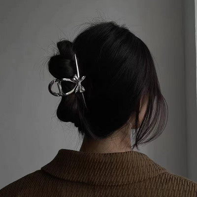 1db Szabálytalan női hajtű nagy fém hajkarmok hajkiegészítők lányoknak koreai hajtű lófarok Barrett divatos hajcsat