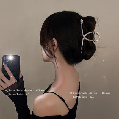 1db Szabálytalan női hajtű nagy fém hajkarmok hajkiegészítők lányoknak koreai hajtű lófarok Barrett divatos hajcsat