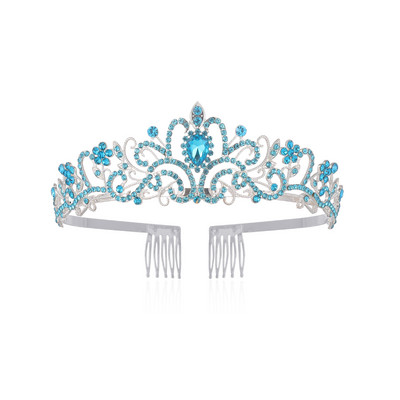 Kristalne krune i tijare s češljastom trakom za glavu za djevojčice ili žene Rođendanska zabava Vjenčanje Prom Svadba Božić Valentinovo
