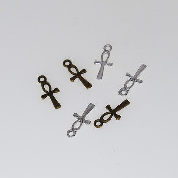 40 ΤΕΜ Life Key Ankh Cross Charms Antique Sliver Antique επιμεταλλωμένο χάλκινο χρώμα μενταγιόν γούρι για βραχιόλια ευρήματα κοσμημάτων