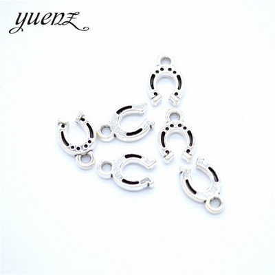 YuenZ 30db Antik ezüstözött pata Charms Medál: DIY karkötő nyaklánchoz 11*8mm D9319