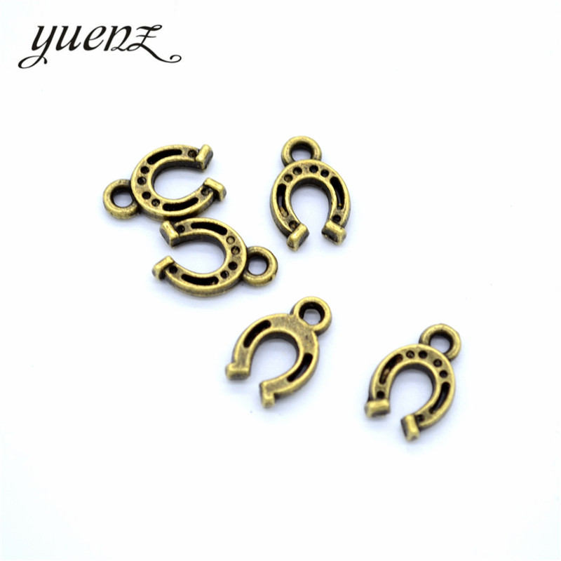 YuenZ 30db Antik ezüstözött pata Charms Medál: DIY karkötő nyaklánchoz 11*8mm D9319