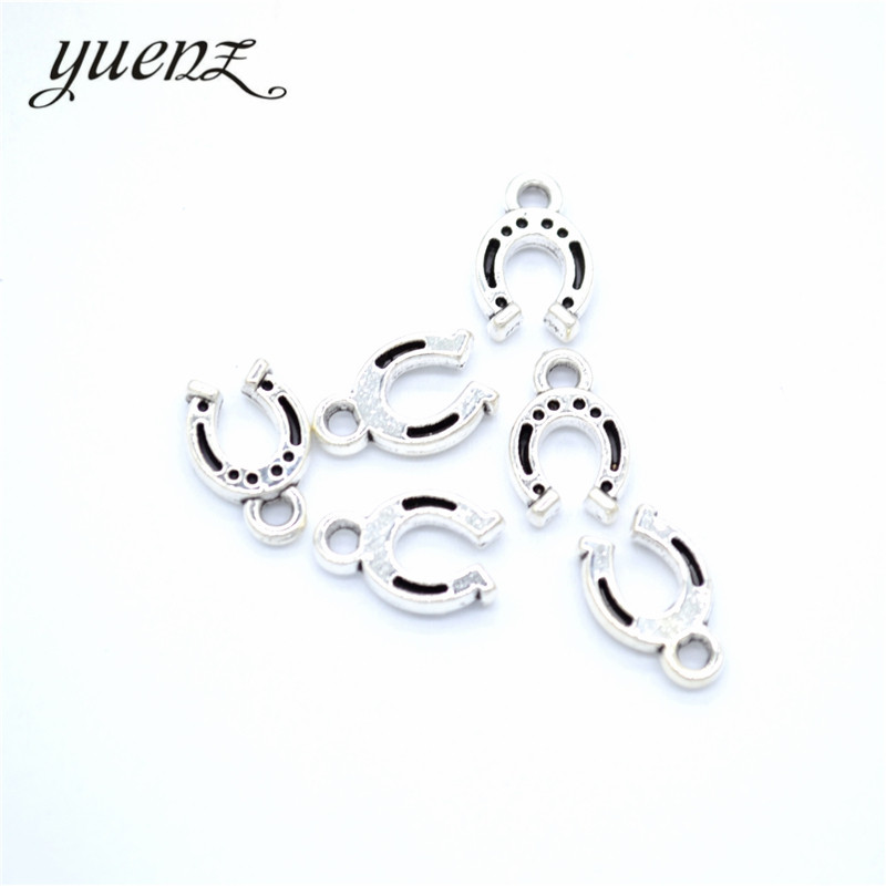 YuenZ 30db Antik ezüstözött pata Charms Medál: DIY karkötő nyaklánchoz 11*8mm D9319