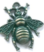 100/25/35db Charms bee Antik bronz Cink ötvözet Fit karkötő barkács fém ékszer Findings 8206