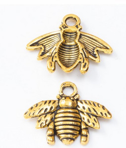 100/25/35db Charms bee Antik bronz Cink ötvözet Fit karkötő barkács fém ékszer Findings 8206