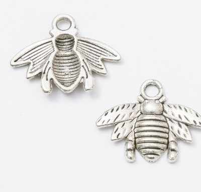 100/25/35db Charms bee Antik bronz Cink ötvözet Fit karkötő barkács fém ékszer Findings 8206