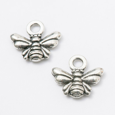 100/25/35db Charms bee Antik bronz Cink ötvözet Fit karkötő barkács fém ékszer Findings 8206