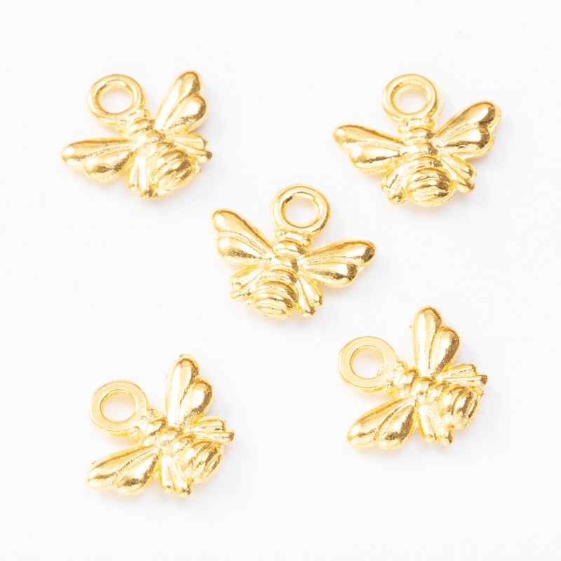 100/25/35db Charms bee Antik bronz Cink ötvözet Fit karkötő barkács fém ékszer Findings 8206