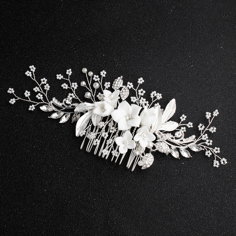 keramički cvjetni češalj za kosu mladenka Korejski originalni dizajn ručno rađeni vjenčani dodaci za glavu Nakit za kosu