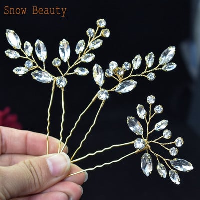 A33 Biserni češalj za vjenčanje Nakit za glavu Mladenkine Štipaljke za kosu Cvjetni ukras za glavu Kristalne ženske tijare Vjenčani dodaci za kosu sa kamenčićima