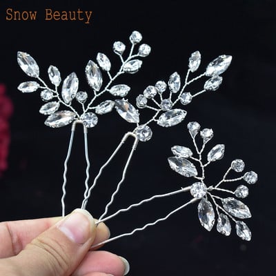 A33 Biserni češalj za vjenčanje Nakit za glavu Mladenkine Štipaljke za kosu Cvjetni ukras za glavu Kristalne ženske tijare Vjenčani dodaci za kosu sa kamenčićima