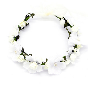 Flower Crown Tiara Hairbands Vintage Flower Forest Style Χειροποίητα αξεσουάρ για τα μαλλιά γάμου για κορίτσια νύφης Seaside mq060