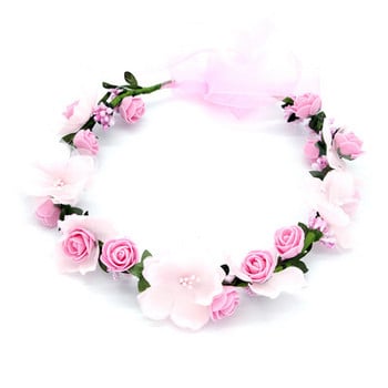 Flower Crown Tiara Hairbands Vintage Flower Forest Style Χειροποίητα αξεσουάρ για τα μαλλιά γάμου για κορίτσια νύφης Seaside mq060