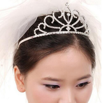 Hot Fashion Bridal Tiara & Crown Luxury Princess Wedding Party Κοσμήματα για τα μαλλιά Γυναικεία Κορίτσι Heart Crystal Prom Headband Χονδρική