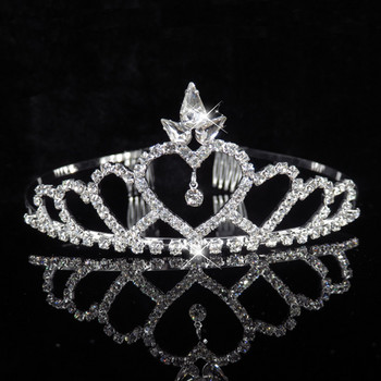 Hot Fashion Bridal Tiara & Crown Luxury Princess Wedding Party Κοσμήματα για τα μαλλιά Γυναικεία Κορίτσι Heart Crystal Prom Headband Χονδρική