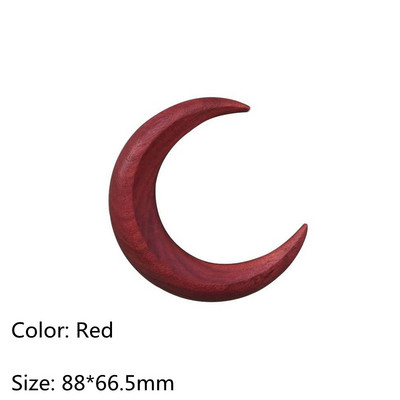 Полумесец Вилица за коса Рамадан Ръчно издълбани дървени клечки за коса за жени Гребен за дълга коса Оформяне на коса Модни аксесоари за коса