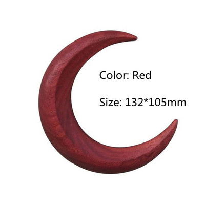 Полумесец Вилица за коса Рамадан Ръчно издълбани дървени клечки за коса за жени Гребен за дълга коса Оформяне на коса Модни аксесоари за коса