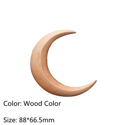Полумесец Вилица за коса Рамадан Ръчно издълбани дървени клечки за коса за жени Гребен за дълга коса Оформяне на коса Модни аксесоари за коса