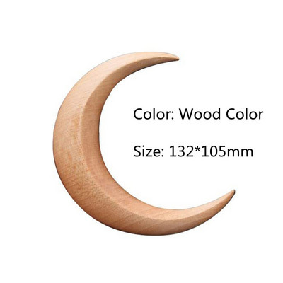 Полумесец Вилица за коса Рамадан Ръчно издълбани дървени клечки за коса за жени Гребен за дълга коса Оформяне на коса Модни аксесоари за коса